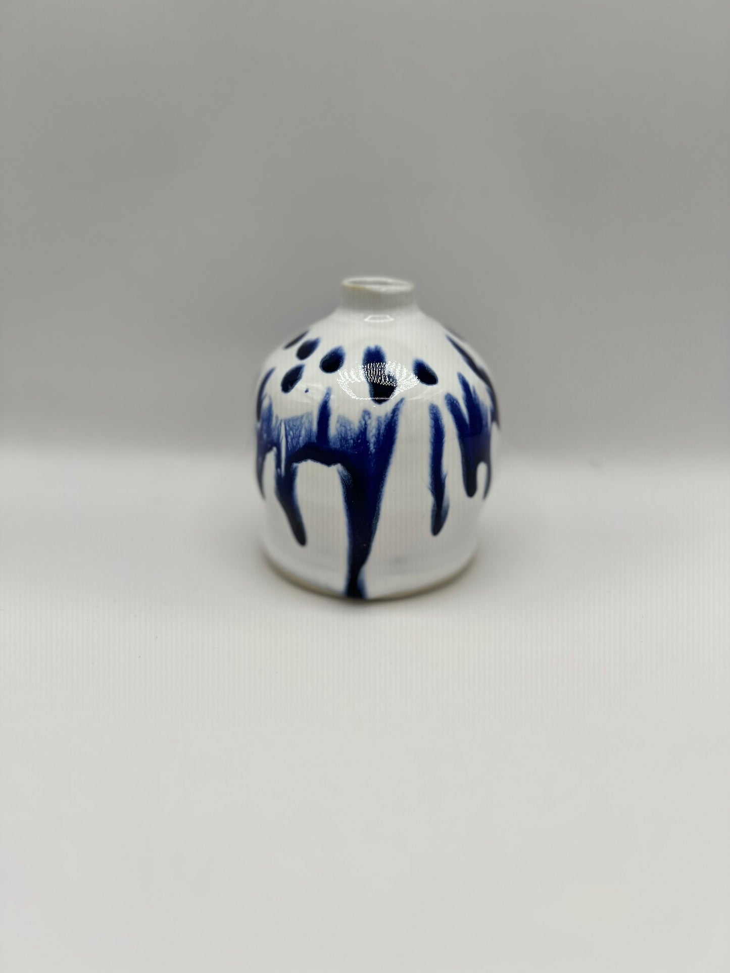 Winter Cobalt Bud Vase