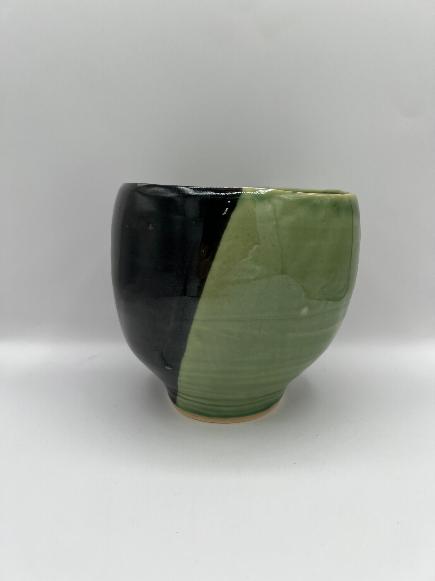 Black and Green Planter