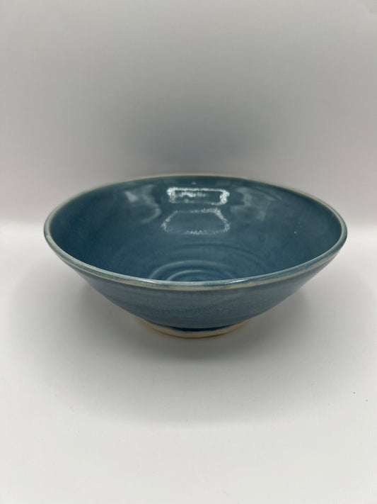 Blue soup bowl