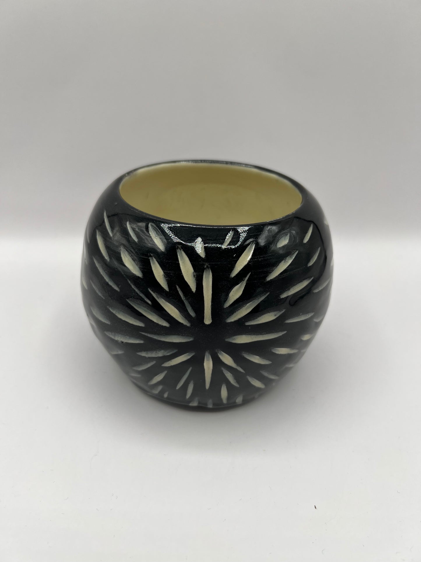 Carved Moon Jar