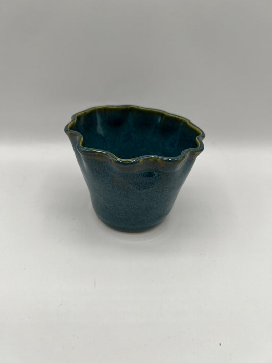 Blue Fluted Charcuterie Bowl