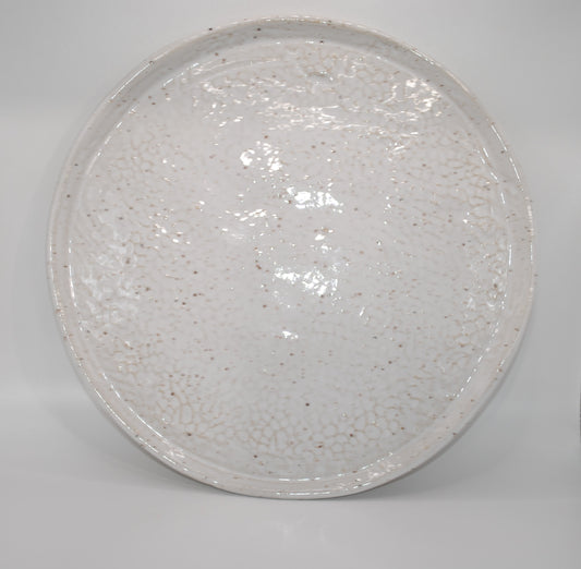 Ivory Speckle Serenity Serving Plate